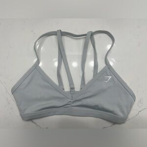 Gymshark Minimal Spirts Bra, Small, NWT, Light Gray